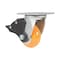 Vestil Polyurethane Swivel With Total Brake Caster 4 In. x 2 In. 1K Butterscotch/Silver CST-F34-4X2SI-SWTB1 - alternate 6